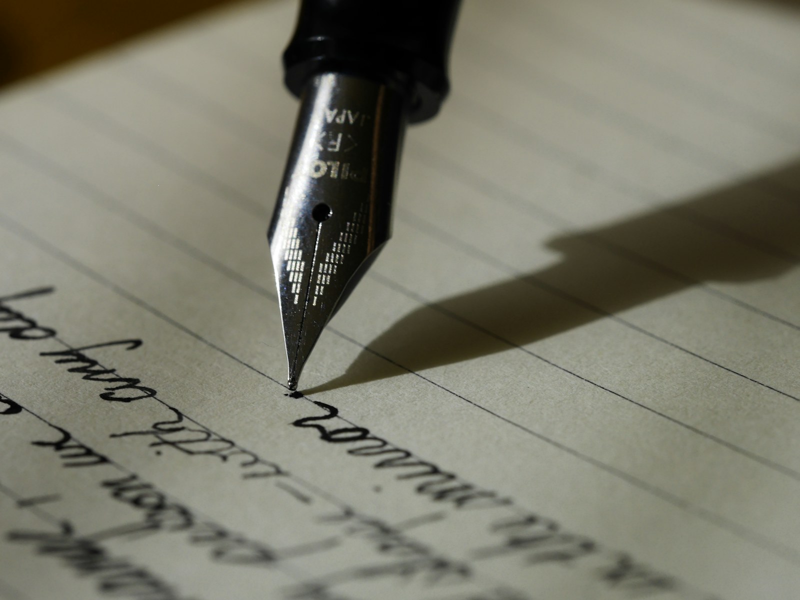 Questions and notes in a notebook