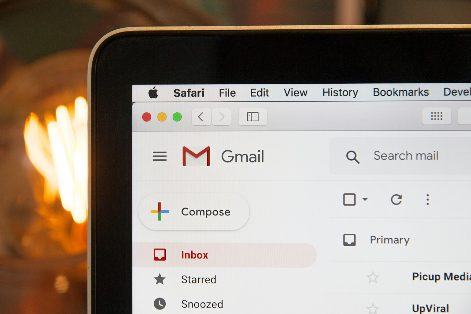 Email communication on a modern device